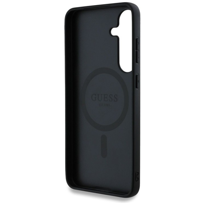 GUESS чохол для SAMSUNG S25 GUHMS25SG4GFRK (Magnetic PU 4G Ring Classic Logo) чорний