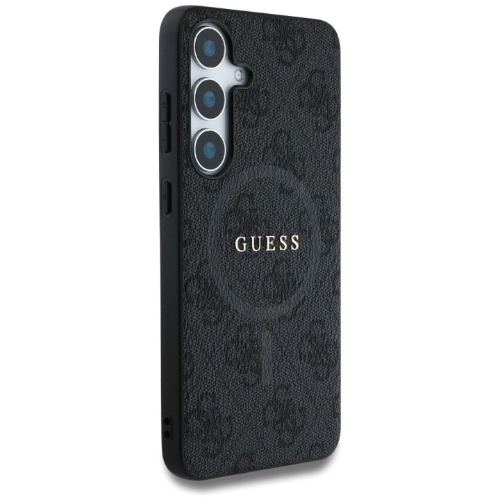 GUESS case for SAMSUNG S25 GUHMS25SG4GFRK (Magnetic PU 4G Ring Classic Logo) black