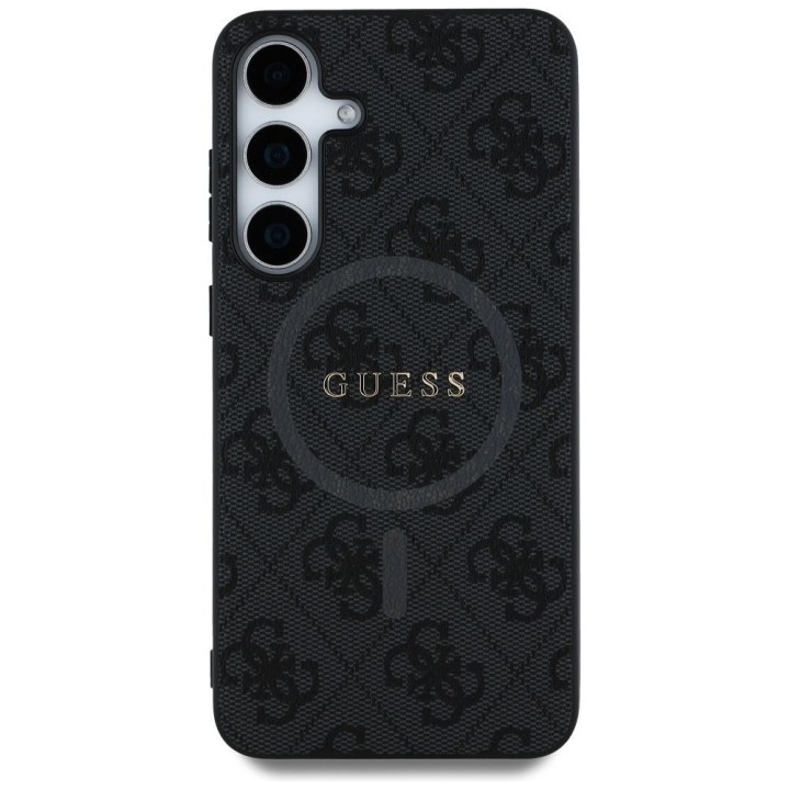 GUESS чохол для SAMSUNG S25 GUHMS25SG4GFRK (Magnetic PU 4G Ring Classic Logo) чорний