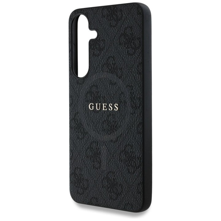 GUESS чехол для SAMSUNG S25 GUHMS25SG4GFRK (Magnetic PU 4G Ring Classic Logo) черный