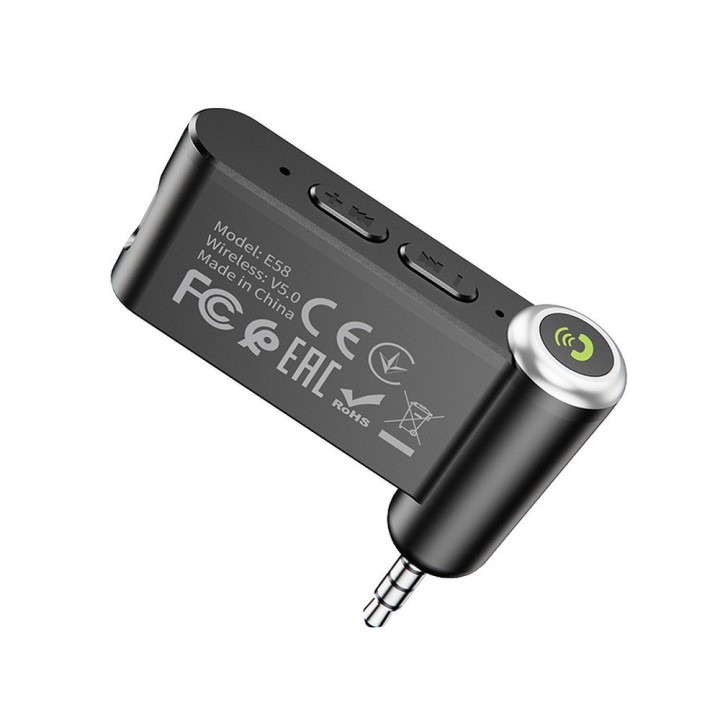 Receiver AUX Hoco Bluetooth Jack 3,5 mm E58 black