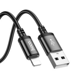 Кабель USB-A – Lightning Hoco 2,4A 2 m X89 чорний