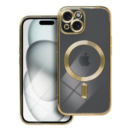 Чохол для iPhone 15 Electro Mag Cover сумісний з MagSafe золотий