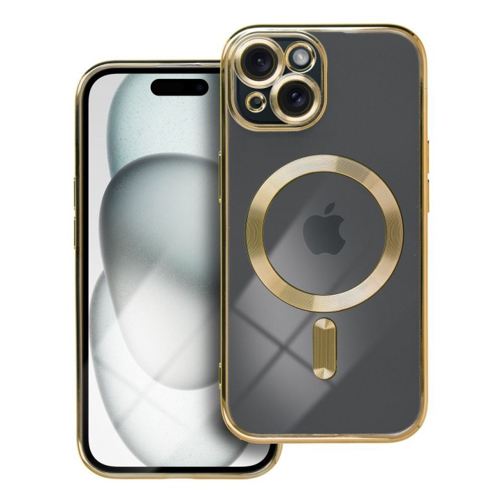 Case for iPhone 15 Electro Mag Cover MagSafe compatible gold