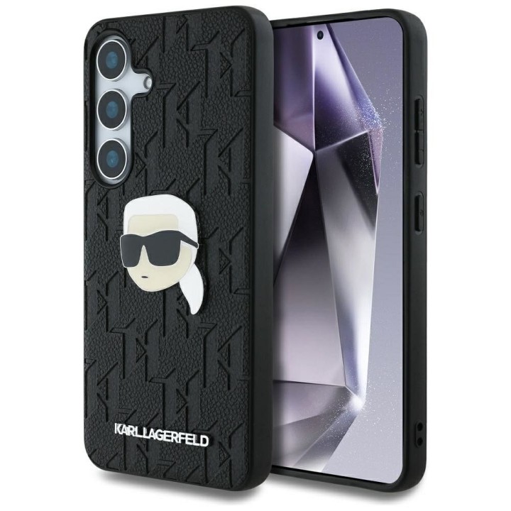 KARL LAGERFELD чехол для SAMSUNG S25 Plus KLHCS25MPGKLKIPK (PU Monogram K. Head Pin) черный