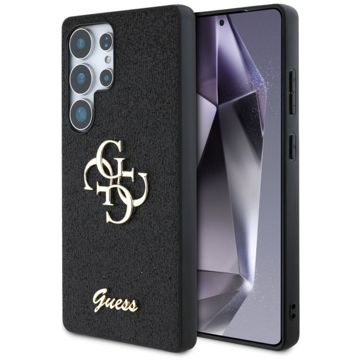 GUESS чехол для SAMSUNG S25 Ultra GUHCS25LHG4SGK (Fixed Glitter Big 4G) черный