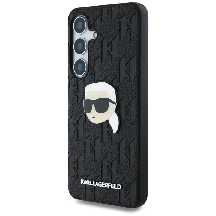 KARL LAGERFELD чехол для SAMSUNG S25 Plus KLHCS25MPGKLKIPK (PU Monogram K. Head Pin) черный
