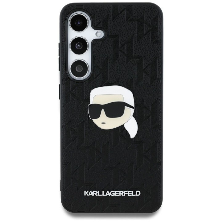 KARL LAGERFELD чехол для SAMSUNG S25 Plus KLHCS25MPGKLKIPK (PU Monogram K. Head Pin) черный