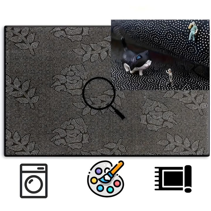 Protective chair mat with gaming pattern 40 x 60 cm RC-K-1540