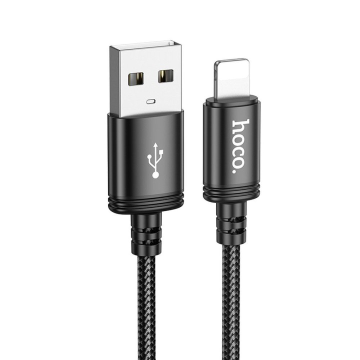 USB-A to Lightning cable Hoco 2,4A 2 m X89 black