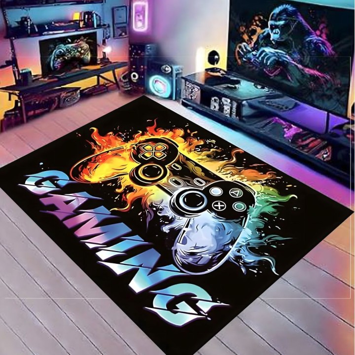 Protective chair mat with gaming pattern 60 x 90 cm RC-K-1542