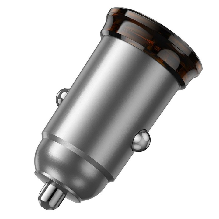 Car charger Hoco USB C QC PD 30W NZ16 grey