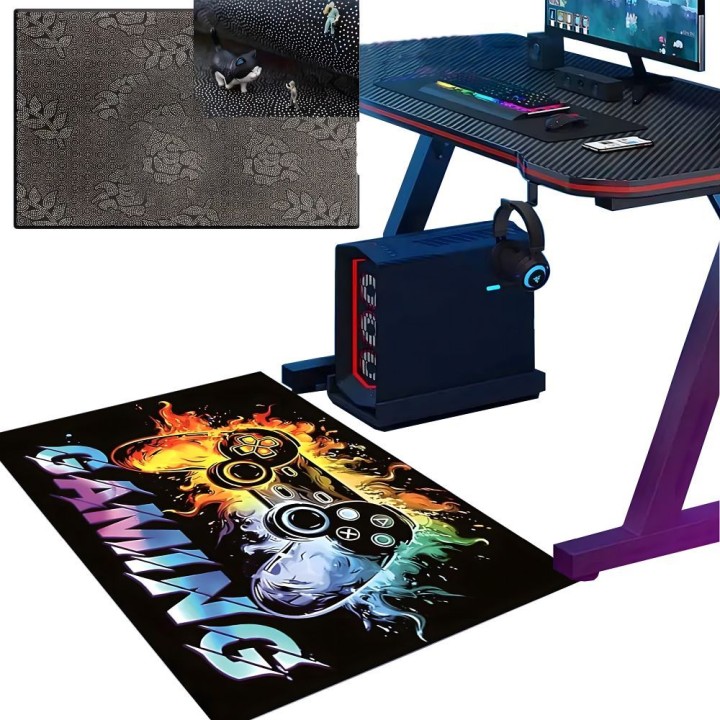 Protective chair mat with gaming pattern 50 x 80 cm RC-K-1541