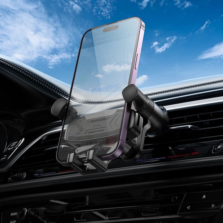 Car phone holder gravity Hoco for the air vent H66 black