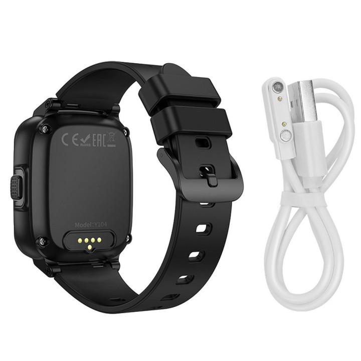 Смарт-часы для детей Hoco 1,69" 4G GPS с функцией звонков Y104 черные