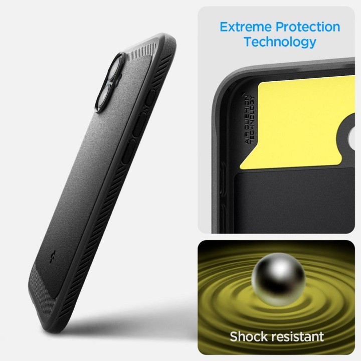 SPIGEN чохол RUGGED ARMOR MAG сумісний з MagSafe для IPHONE 16 matte black