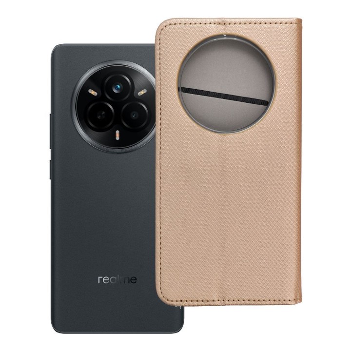 Чохол з клапаном для Realme 14 PRO Smart Case Book золотий
