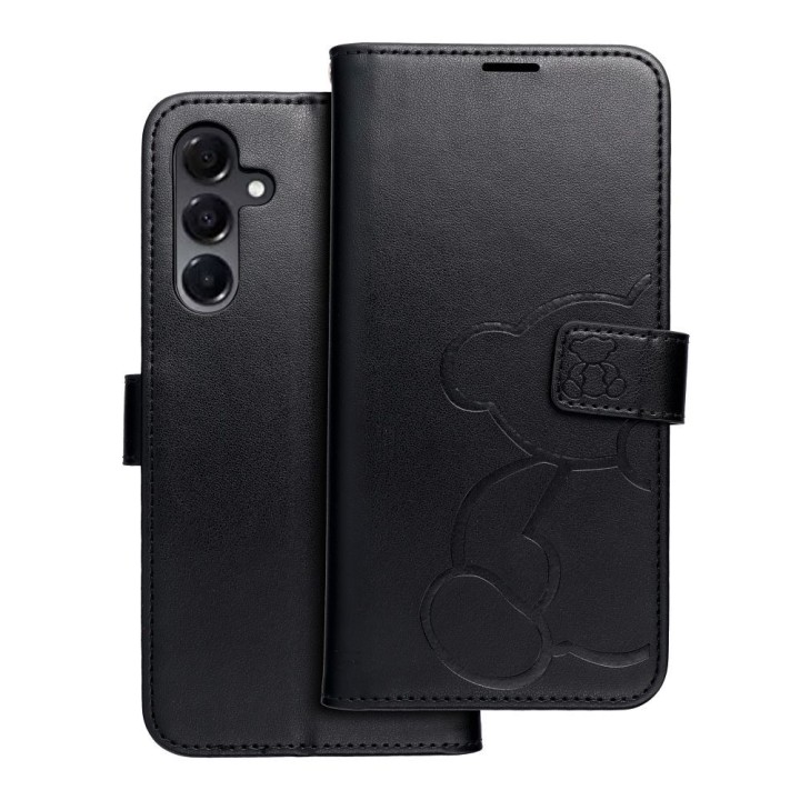 Flip case for Samsung A16 5G Mezzo Book teddy bear black