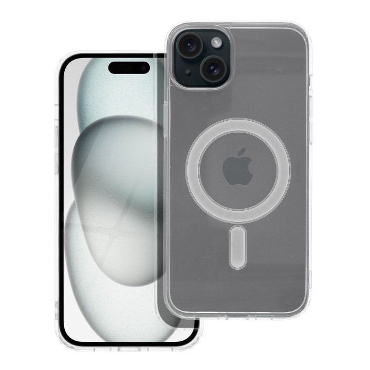 Case for iPhone 15 PLUS Clear Mag Cover (Str) compatible with MagSafe transparent
