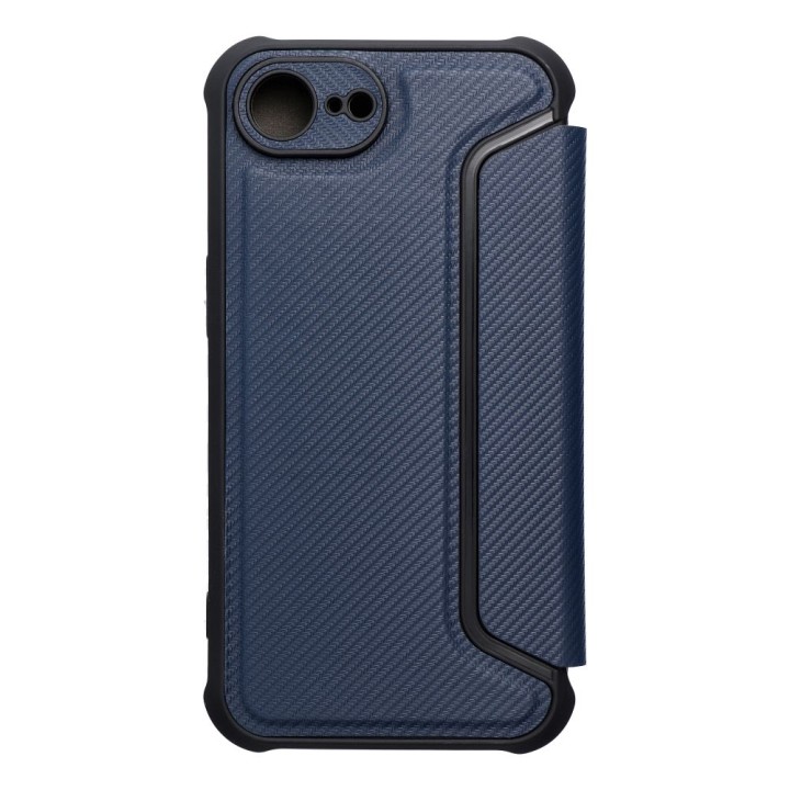 Чехол с клапаном для iPhone 16e (SE 4 2025) Razor Book синий