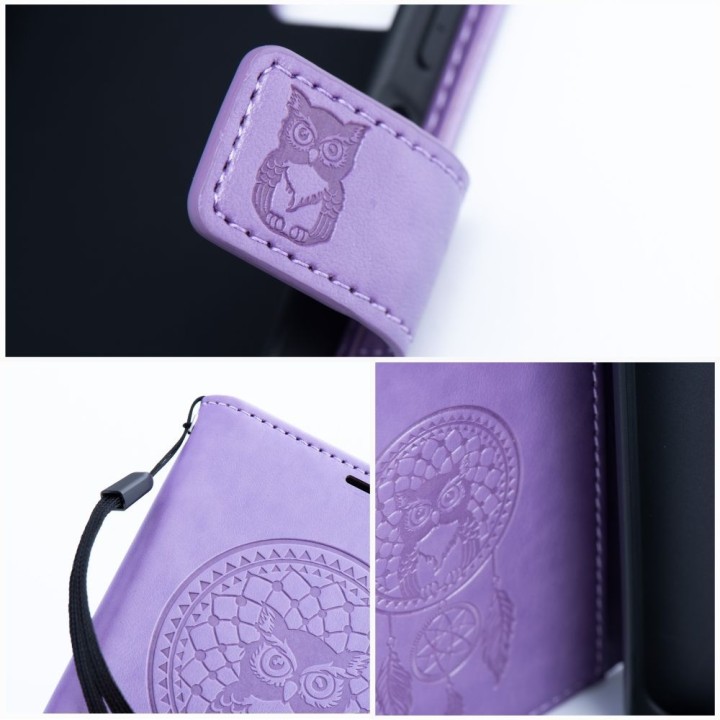 Чохол з клапаном для iPhone 16e (SE 4 2025) Mezzo Book ловець снів фіолетовий