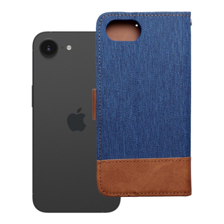 Flip case for iPhone 16e (SE 4 2025) Jeans Book blue