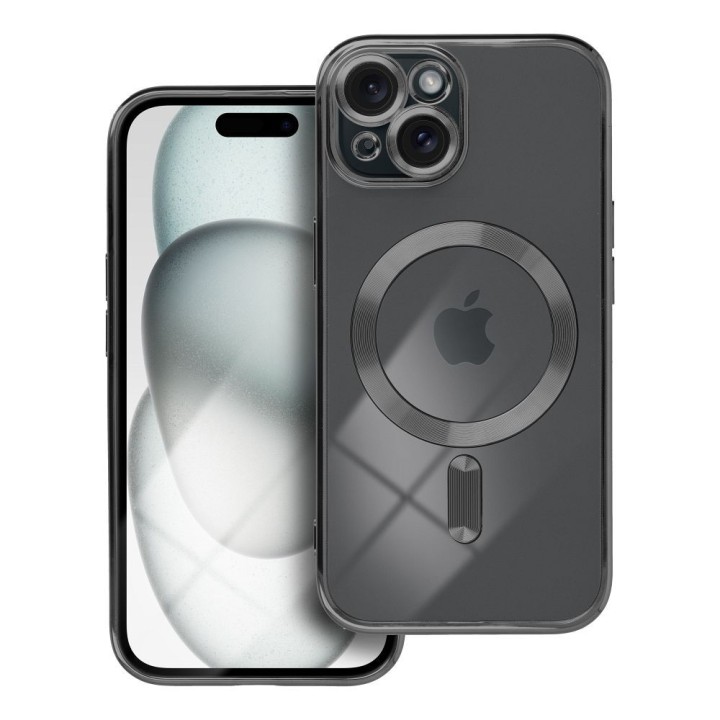 Case for iPhone 15 Electro Mag Cover MagSafe compatible black