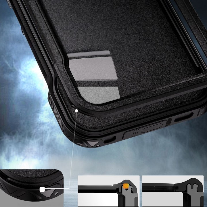 Case for iPhone 16 PRO MAX Shellbox GT waterproof MagSafe compatible black