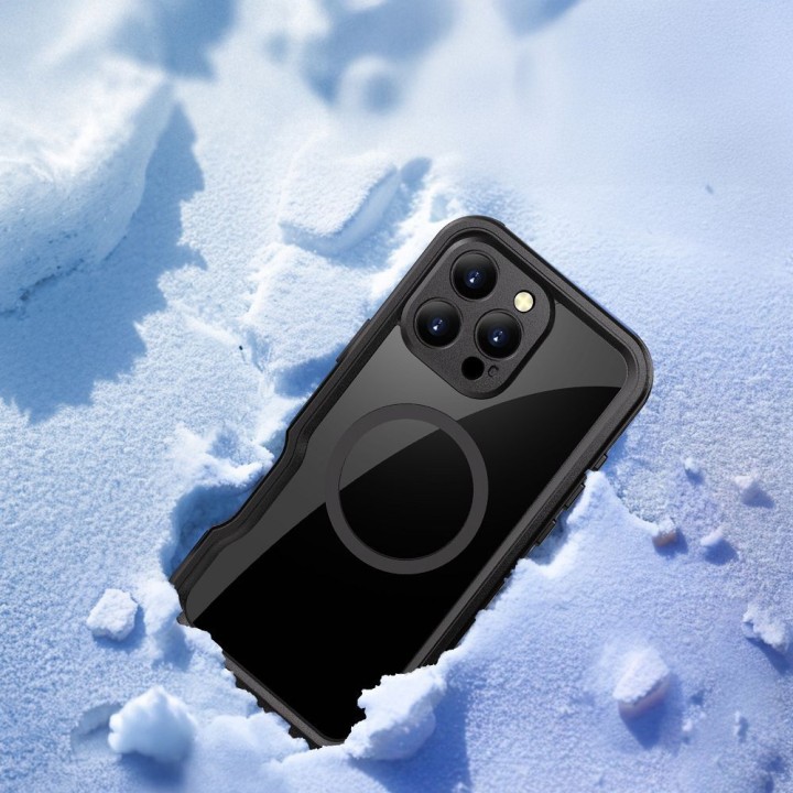 Чохол для iPhone 16 PRO MAX Shellbox GT водонепроникні сумісний з MagSafe чорний