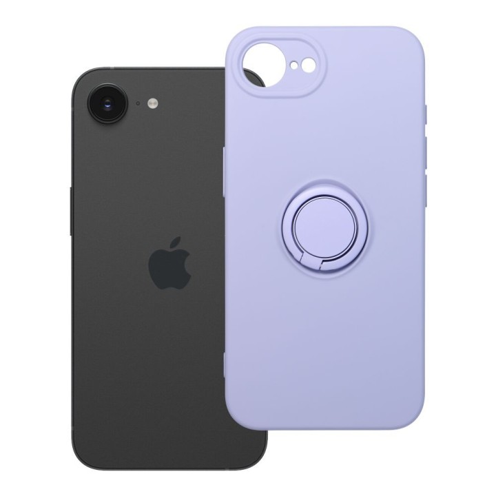 Чохол для iPhone 16e (SE 4 2025) / 17e Silicone Ring фіолетовий