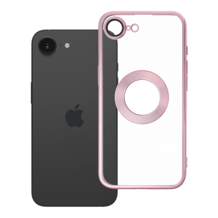 Чехол для iPhone 16e (SE 4 2025) / 17e Glam пудрово-розовый