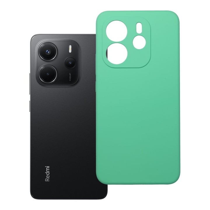 Чохол для Xiaomi Redmi Note 14 4G (GLOBAL - 164,84mm x 78,15mm x 8,16mm) Silicone 2mm (camera protection) м'ятний