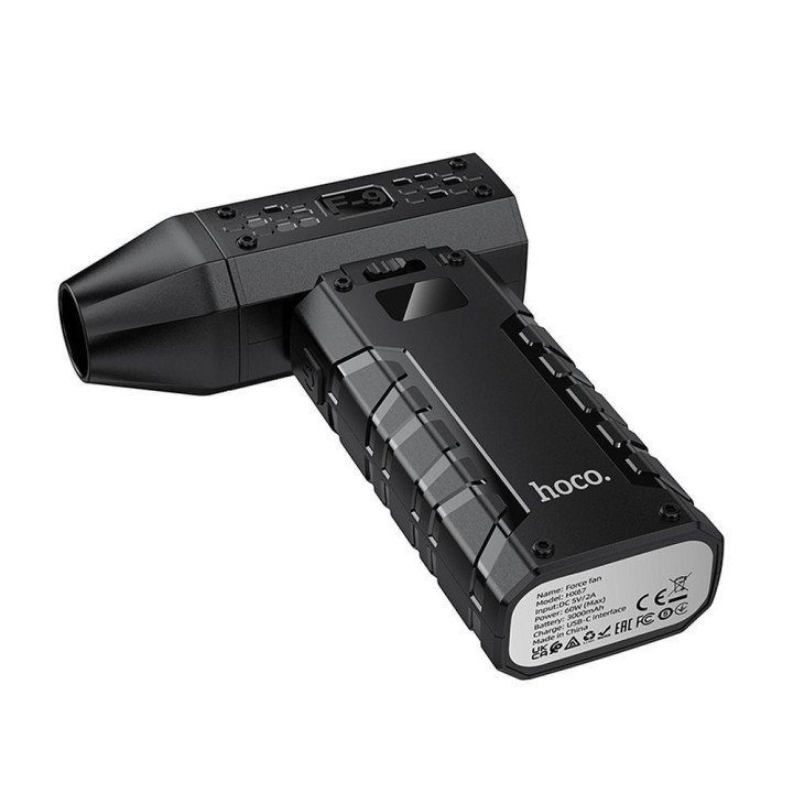 Надшвидка повітродувка для листя 80000 RPM Hoco HX67 чорна