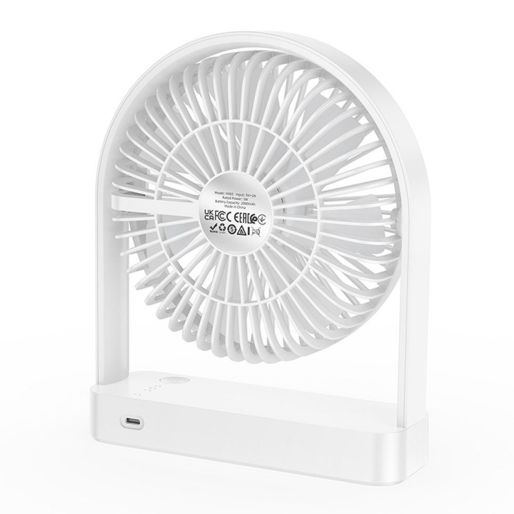 Desktop fan Hoco ultra-thin HX65 white