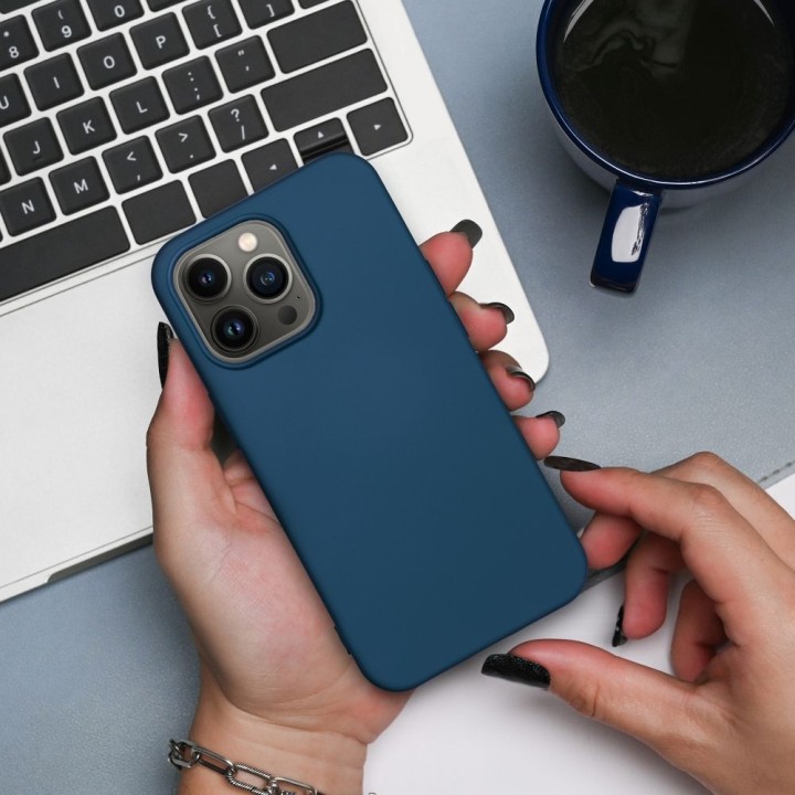 Case for Xiaomi Redmi Note 14 4G (GLOBAL - 164,84mm x 78,15mm x 8,16mm) Silicone blue