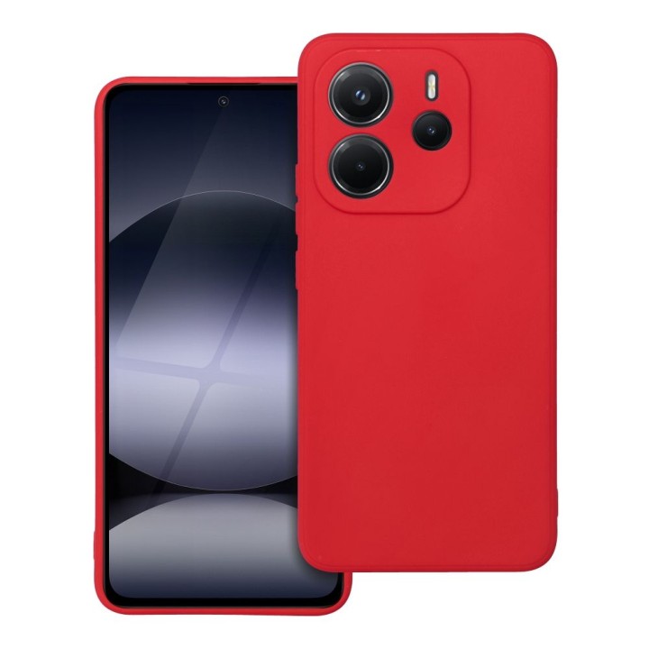 Чехол для Xiaomi Redmi Note 14 4G (GLOBAL - 164,84mm x 78,15mm x 8,16mm) Soft красный