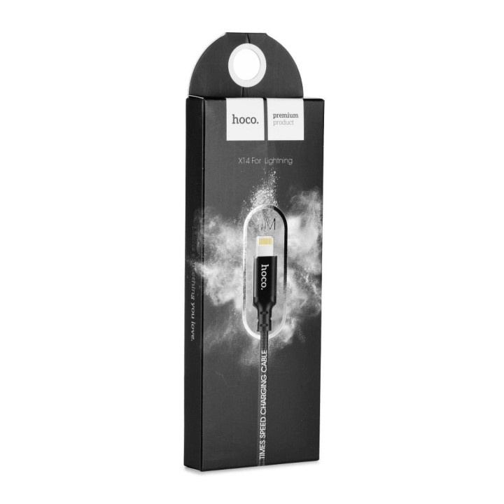 Кабель USB A для Lightning Hoco 1 m X14 чорний