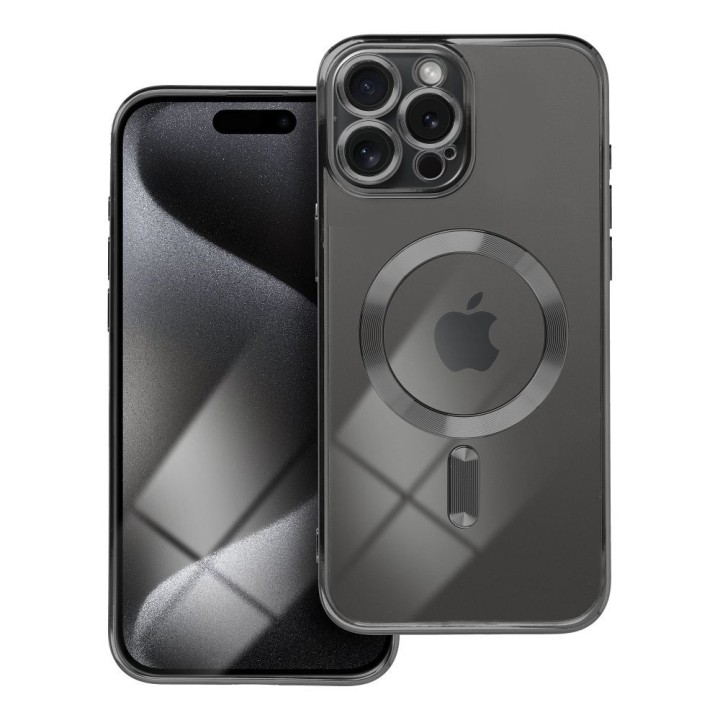 Чохол для iPhone 15 PRO MAX Electro Mag Cover сумісний з MagSafe чорний