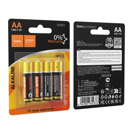 Щелочная батарейка AA R6 Hoco DLR01 4 шт