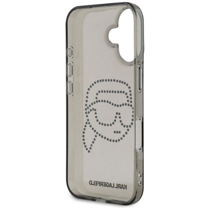KARL LAGERFELD чохол для IPHONE 16 Pro KLHCP16LHKHDCELK (IML Rhinestones S K Head) чорний