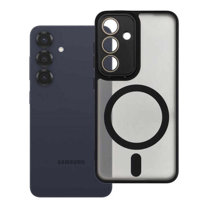 Чехол для Samsung S25 Variete Mag Cover совместимый с MagSafe черный