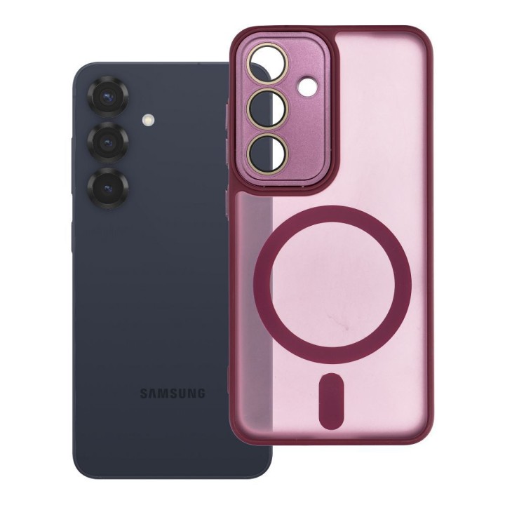 Чехол для Samsung S25 Variete Mag Cover совместимый с MagSafe фиолетовый