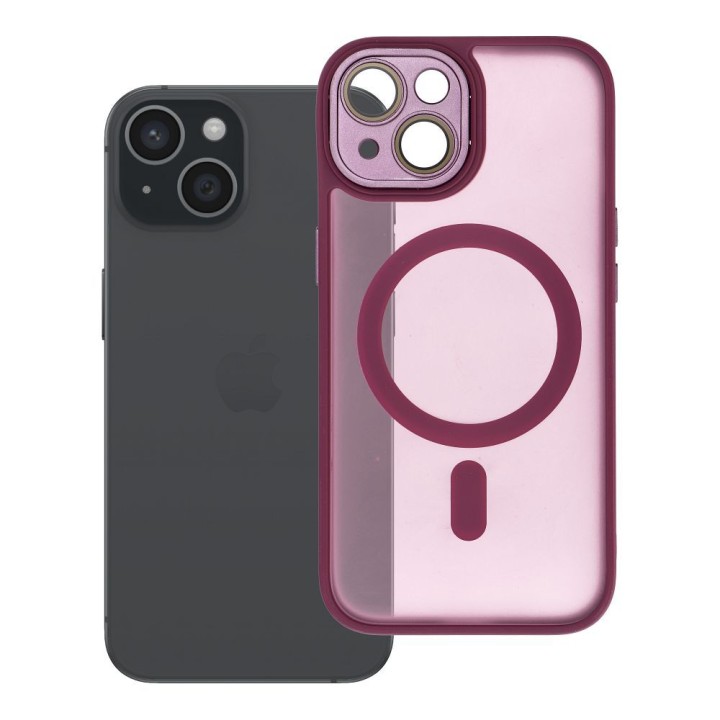 Чехол для iPhone 15 Variete Mag Cover совместимый с MagSafe фиолетовый
