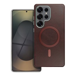 Case for Samsung A56 Gentleman Mag Cover MagSafe compatible brown