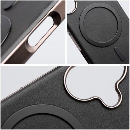 Чохол для iPhone 15 PRO MAX Gentleman Mag Cover сумісний з MagSafe чорний