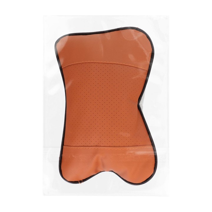 Car headrest pillow brown