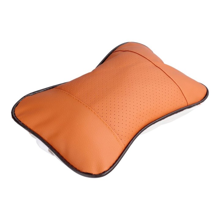 Car headrest pillow brown
