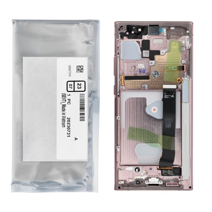 ServicePack LCD display for SAMSUNG Note 20 Ultra 5G N986 / N985 GH82-31453D Mystic Bronze