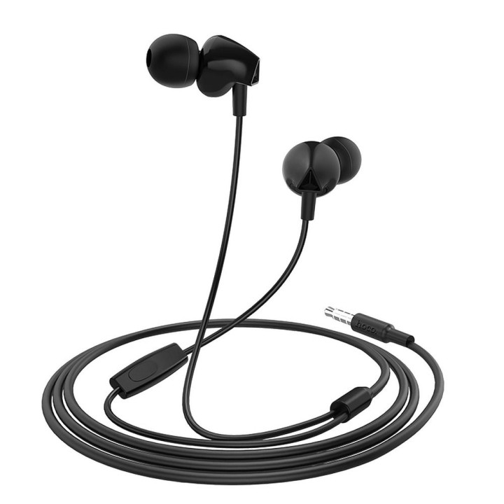 Дротові навушники-вкладиші Jack 3,5 mm Hoco M60 чорні
