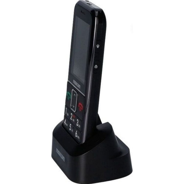 MAXCOM telefon dla seniora + opaska SOS MM735 czarny